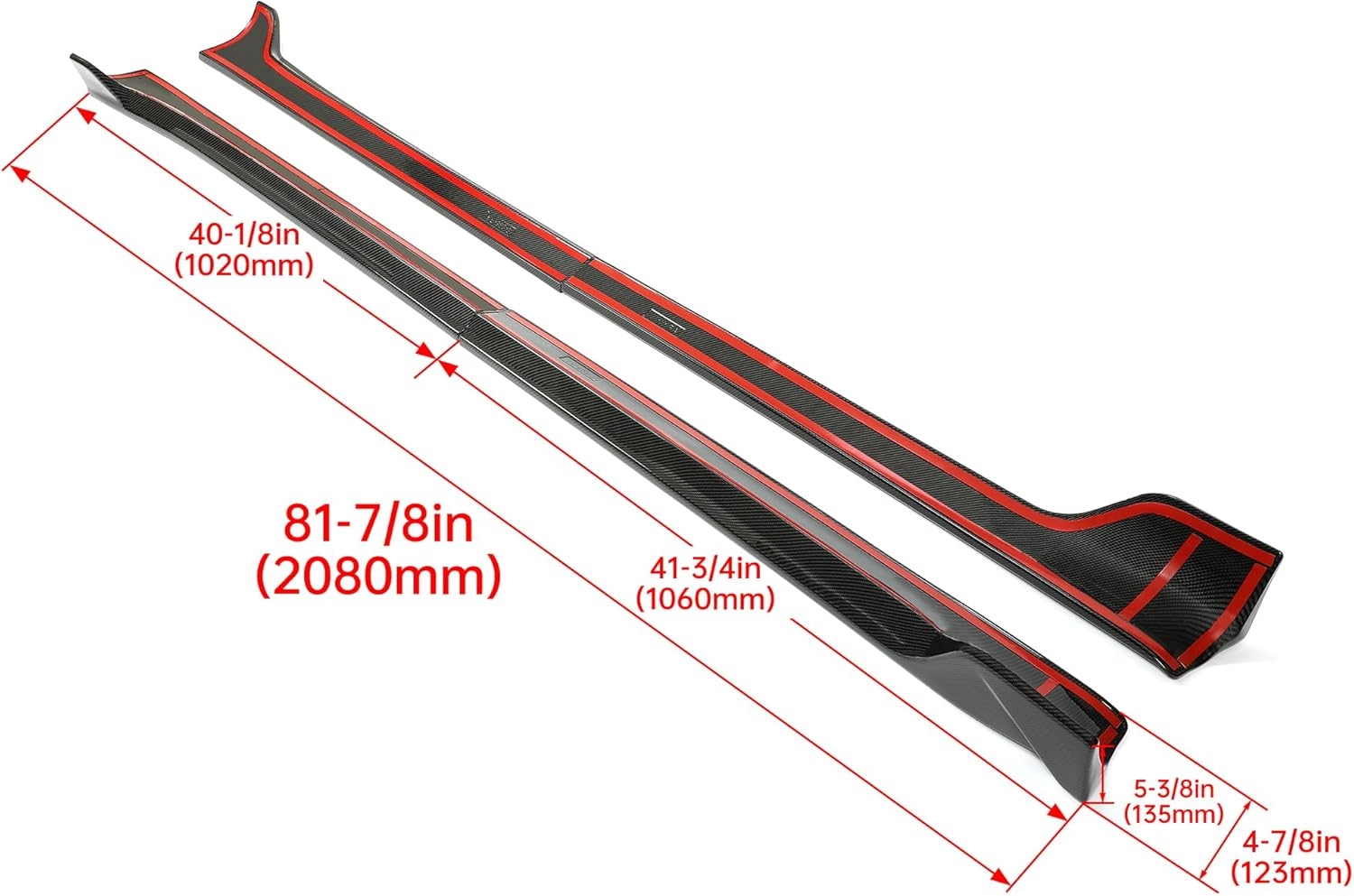 Kojem Side Skirt Extension Replacement 4Pcs Compatible with Tesla Model 3 2017-2023 Rocker Panels Guard Body Kit Black ABS Plastic Painted Side Trim - Image 14