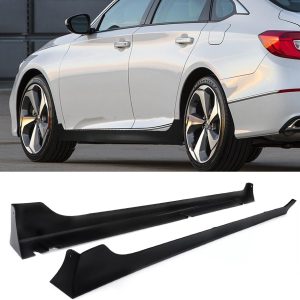 Fit for 2013 2014 2015 2016 2017 H0nda Accord 4Dr JDM MOD Style Side Skirts Extension PP Pair w/Tape