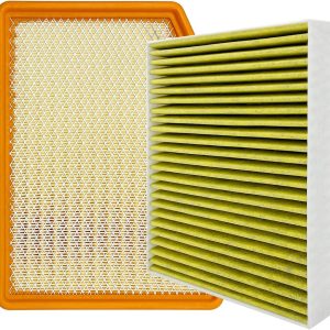 Cabin and Engine Air Filter Fits for 2019-2025 Chevrolet Silverado 1500, Tahoe, Suburban, Sierra 1500, Yukon, Yukon XL, Escalade, Fits 13356916, 84121219, CF11966, CA12404