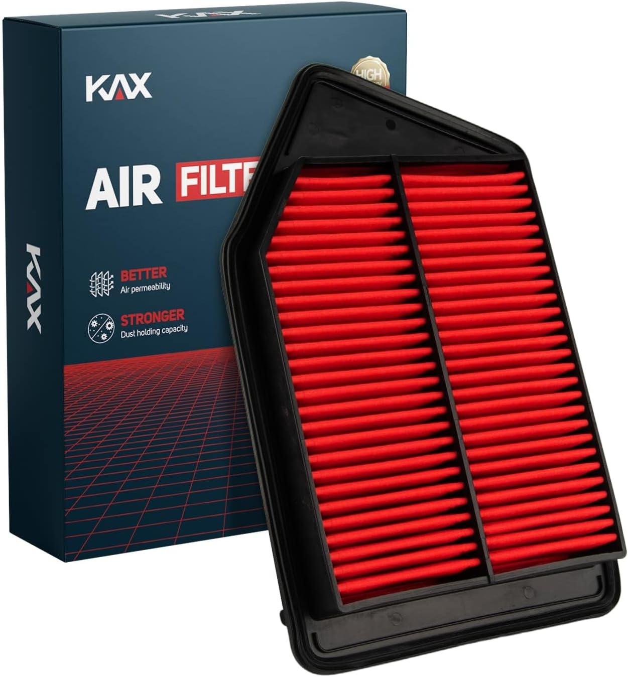 KAX Premium Engine Air Filter, GAF009 (CA11476) Replacement for Acura TLX 2015 2016 2017 2018 2019 2020, Honda Accord 2013-2017 L4 2.4L, 200% Longer Life