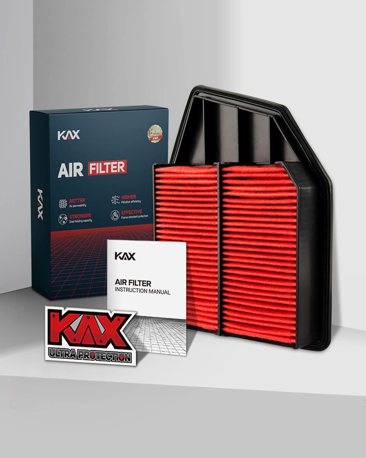 KAX Premium Engine Air Filter, GAF009 (CA11476) Replacement for Acura TLX 2015 2016 2017 2018 2019 2020, Honda Accord 2013-2017 L4 2.4L, 200% Longer Life - Image 17