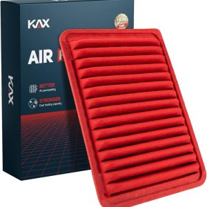 KAX Premium Engine Air Filter, GAF003 (CA10171) Replacement for Toyota Camry 2007-2009 L4 2.4L, Camry 2010-2017 L4 2.5L, Venza 2009-2016 L4 2.7L, Increased Acceleration (Not for Hybrid)