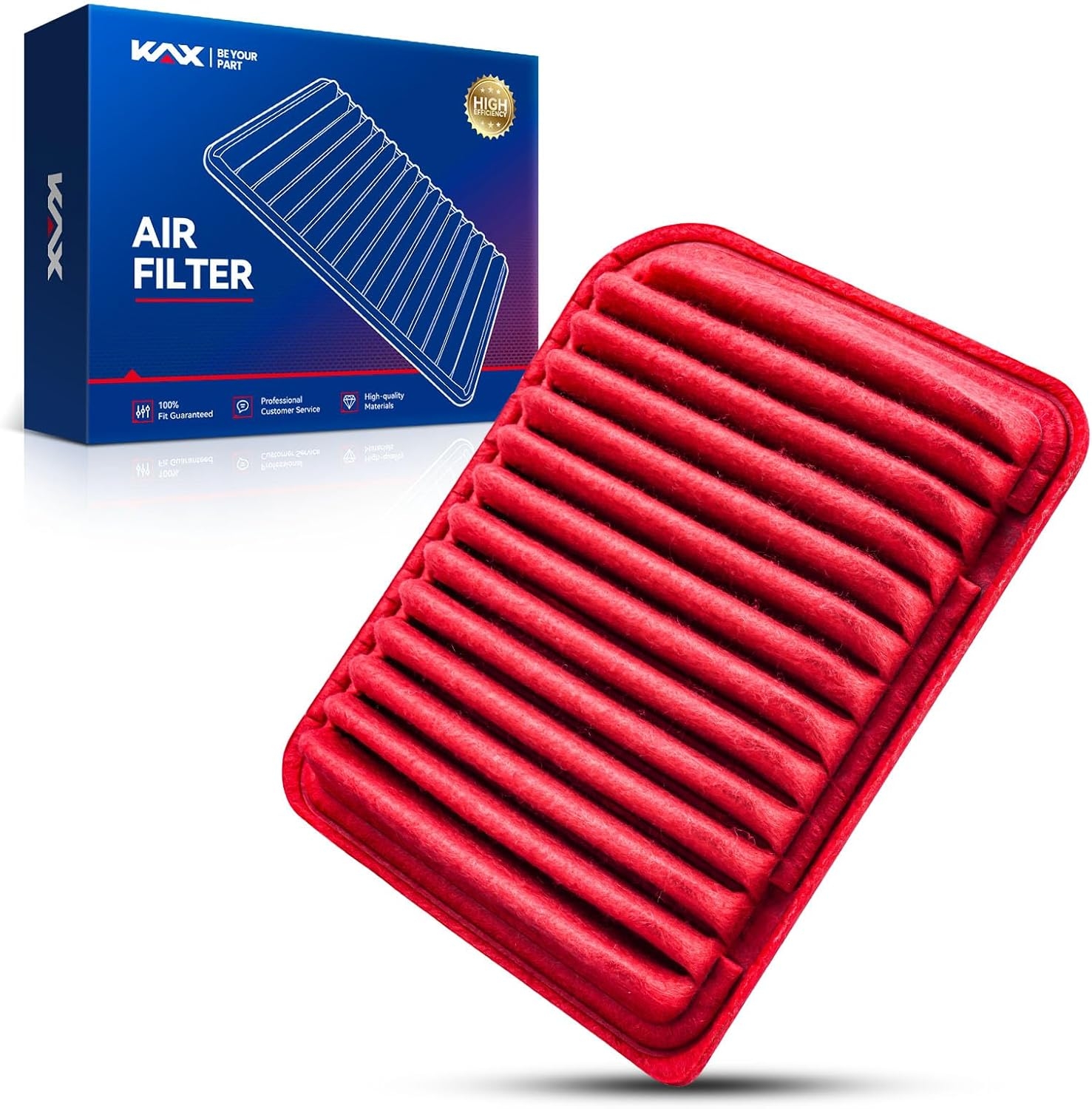 KAX Premium Engine Air Filter, GAF003 (CA10171) Replacement for Toyota Camry 2007-2009 L4 2.4L, Camry 2010-2017 L4 2.5L, Venza 2009-2016 L4 2.7L, Increased Acceleration (Not for Hybrid) - Image 6