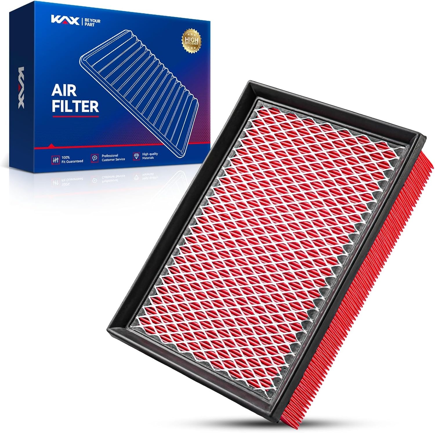 KAX Premium Engine Air Filter, GAF003 (CA10171) Replacement for Toyota Camry 2007-2009 L4 2.4L, Camry 2010-2017 L4 2.5L, Venza 2009-2016 L4 2.7L, Increased Acceleration (Not for Hybrid) - Image 7