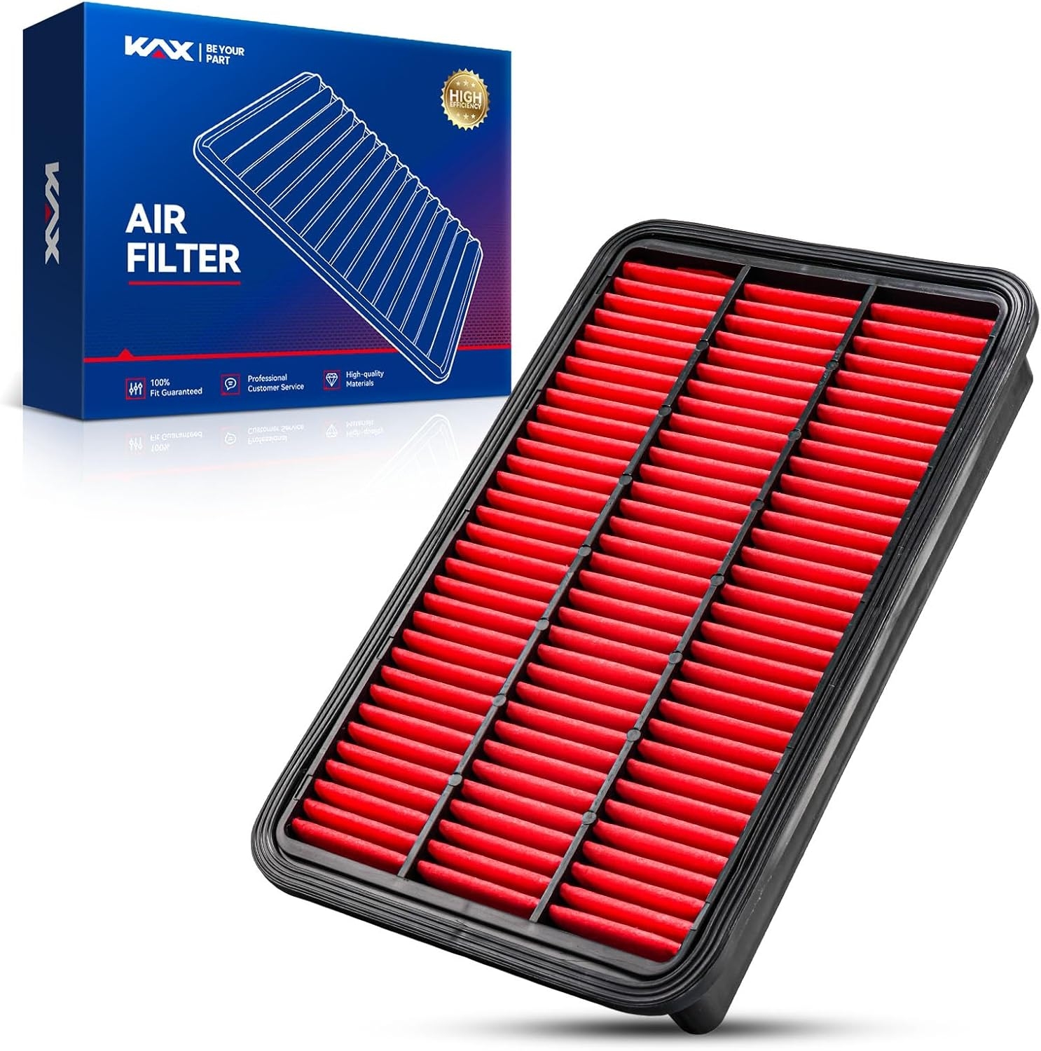 KAX Premium Engine Air Filter, GAF003 (CA10171) Replacement for Toyota Camry 2007-2009 L4 2.4L, Camry 2010-2017 L4 2.5L, Venza 2009-2016 L4 2.7L, Increased Acceleration (Not for Hybrid) - Image 13