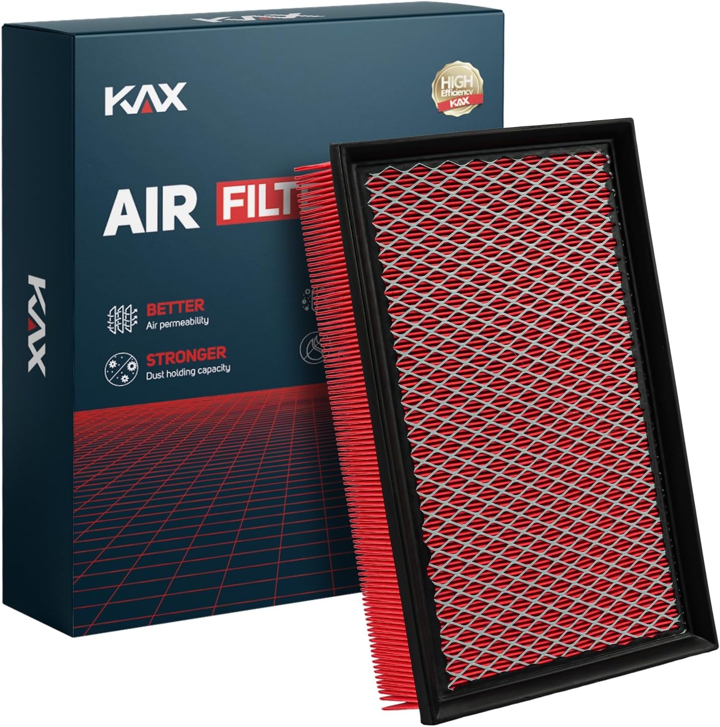 KAX Premium Engine Air Filter, GAF003 (CA10171) Replacement for Toyota Camry 2007-2009 L4 2.4L, Camry 2010-2017 L4 2.5L, Venza 2009-2016 L4 2.7L, Increased Acceleration (Not for Hybrid) - Image 25