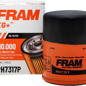 FRAM EG+ PH7317P 10K Mile Change Automotive Replacement Interval Spin-On Engine Oil Filter for Select Vehicle Model Years, Vehicle Engine Protection Oil Filter for Everyday Drivers
