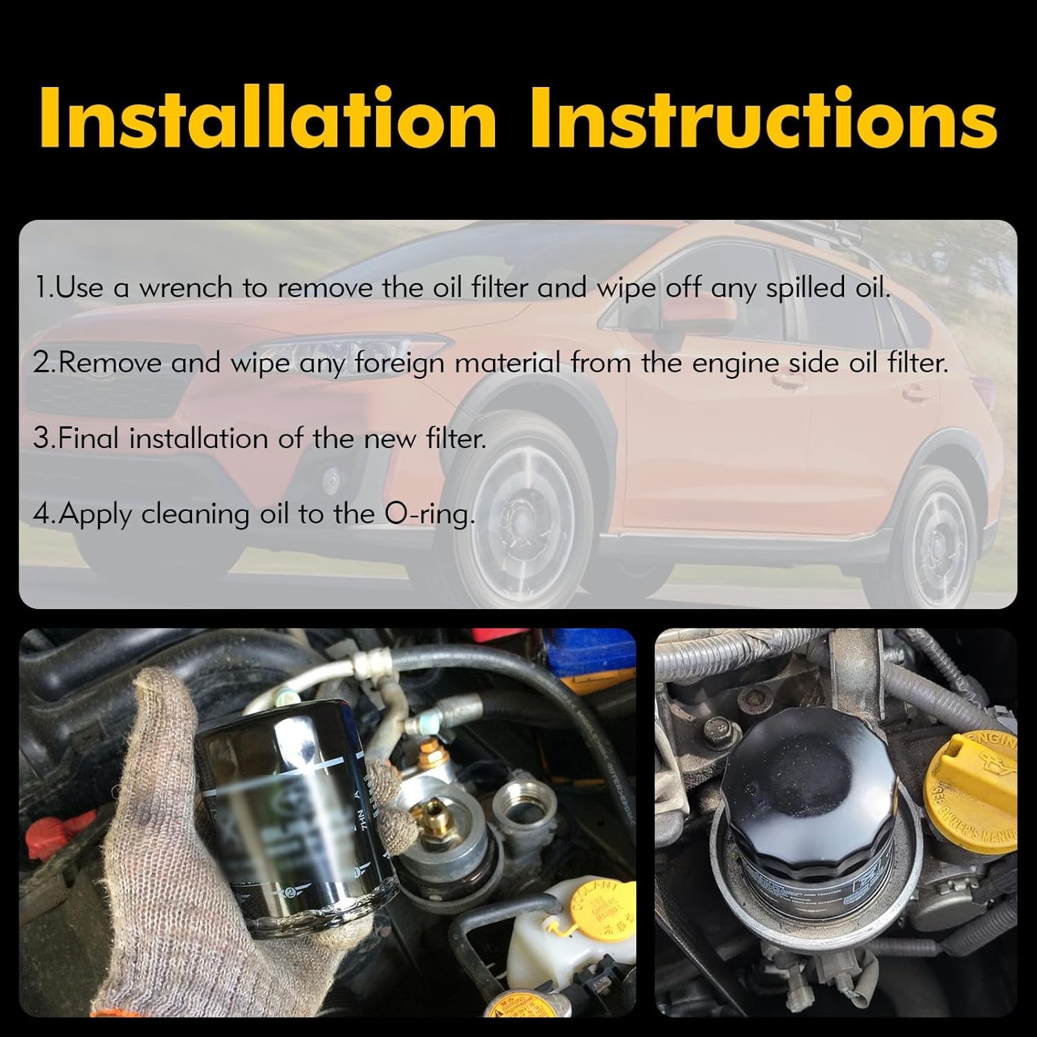 15208AA21A Engine Oil Filters Fit for Subaru 2013-25 Outback & Legacy, 2012-25 Impreza, 2011-25 Forester, 2016-25 Crosstrek, 2013-25 XV Crosstrek, 2019-25 Ascent Replace 15208AA160,15208AA20A(3 Pack) - Image 7