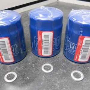 Genuine Honda / Acura Engine Oil Filter + Washers 15400-PLM-A02 – Set Of 3