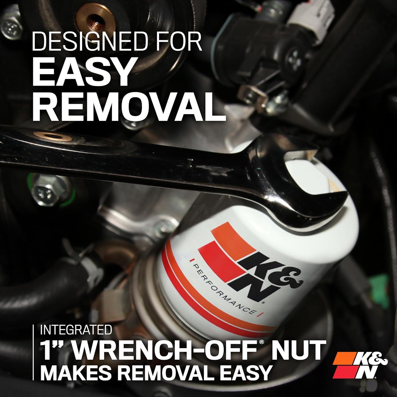 K&N Premium Oil Filter: 20,000 Mile Engine Protection with Wrench Off Nut: Compatible with Select 1990-2023 INFINITI/MAZDA/NISSAN/SUBARU Vehicle Models (See Description for Select Models), HP-1008 - Image 2