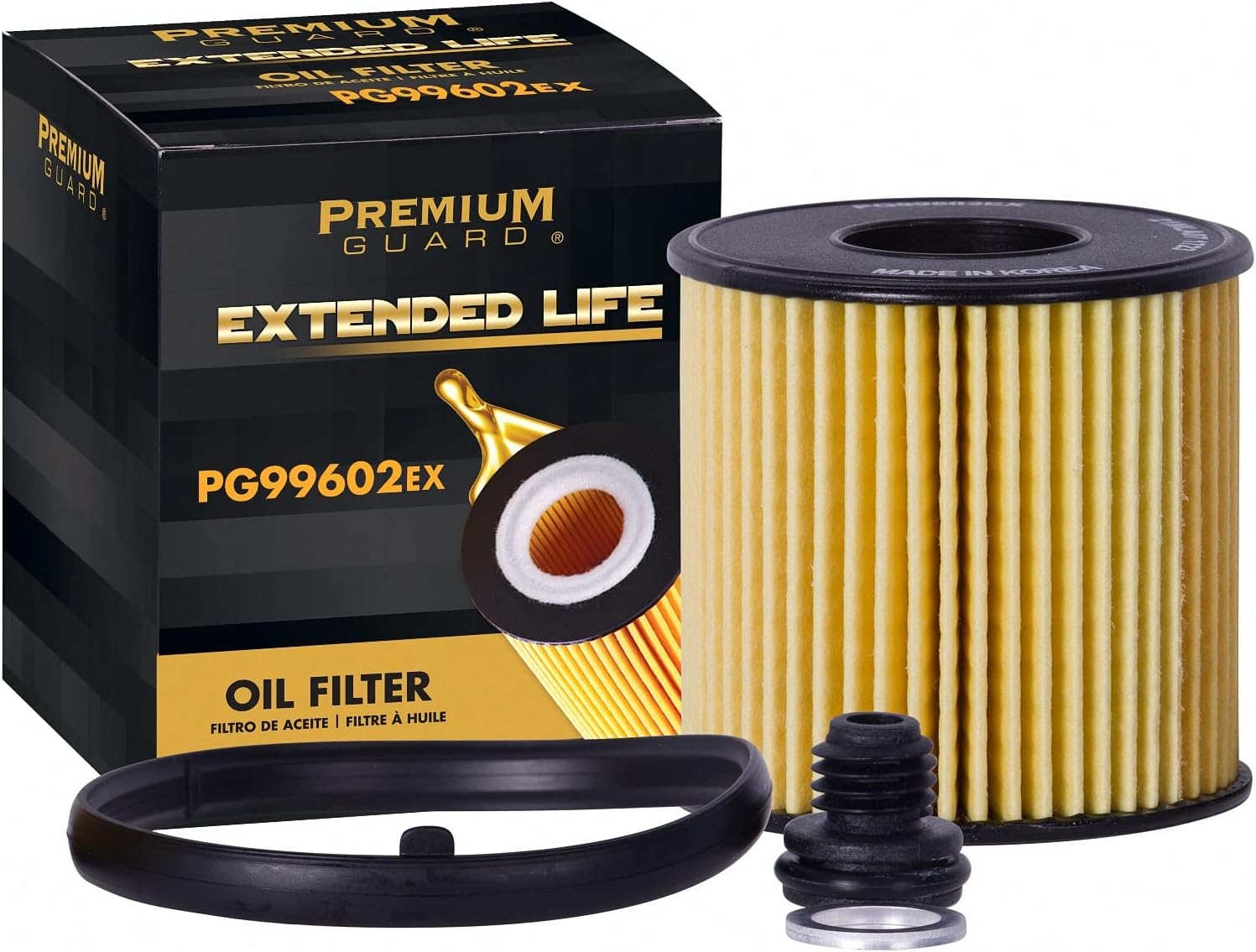 Premium Guard Extended Life Oil Filter up to 10k Miles PG99602EX | Fits 2021-2025 Hyundai Elantra, 2022-2025 Kona, 2020-2025 Sonata, 2025 Kia K4, 2022-2024 Hyundai Creta Grand