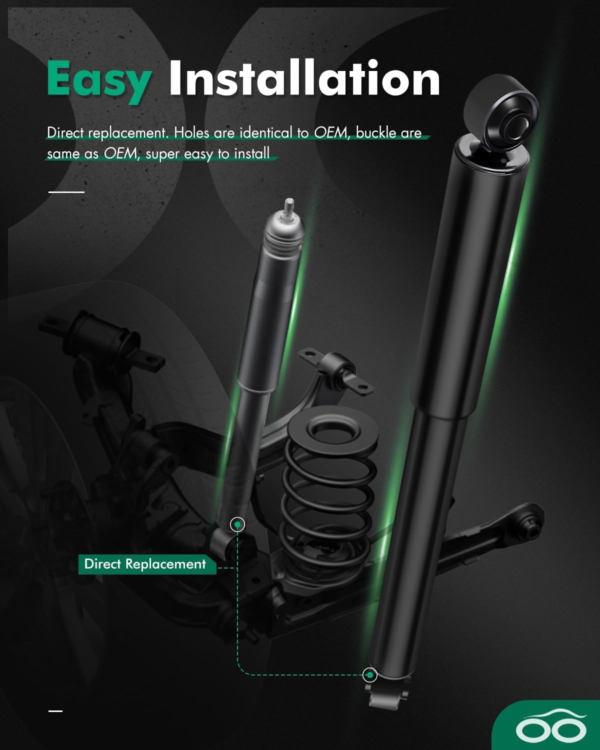 Shocks,SCITOO Front Rear Gas Struts Shock Absorbers Accessories Fit for 2000 2001 2002 2003 2004 2005 2006 for Chevy Suburban 1500/for Tahoe GMC Yukon/for Yukon XL 1500 344381 344384 Set of 4 - Image 6