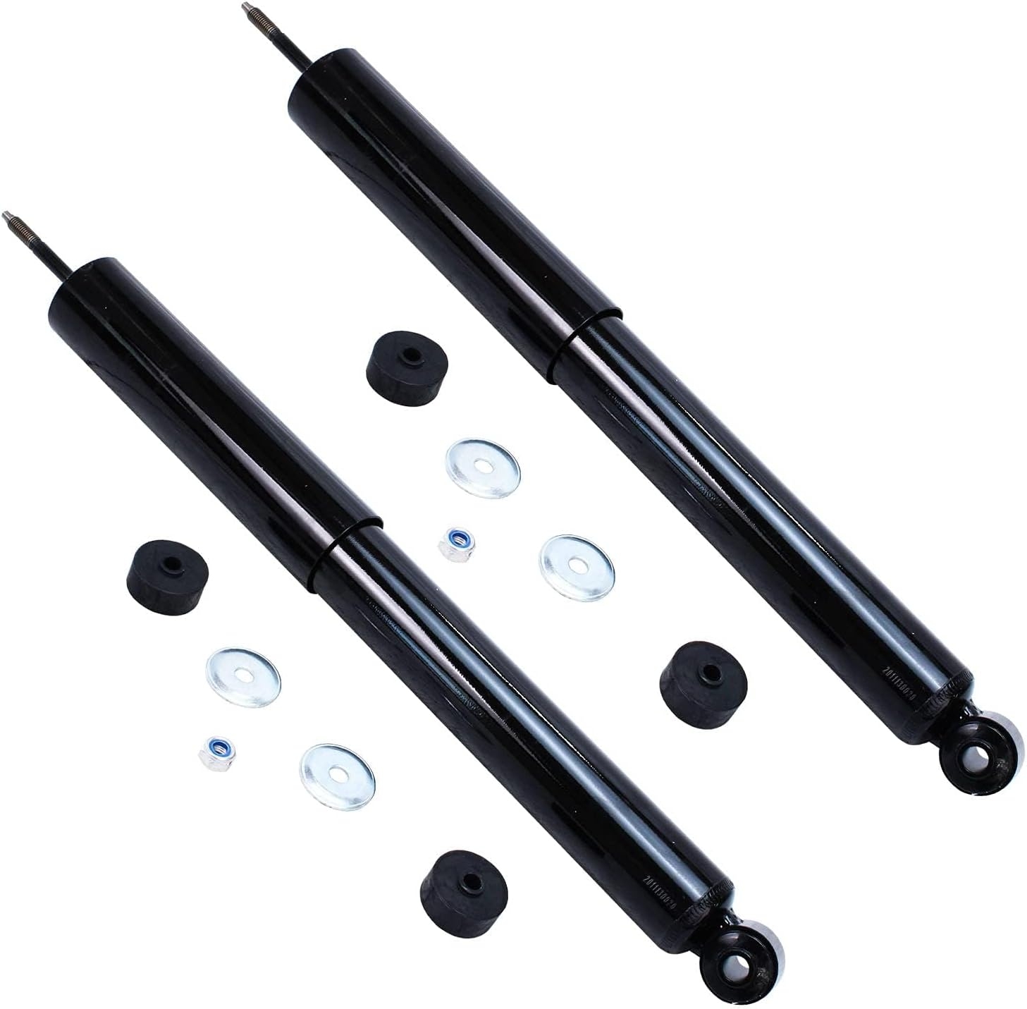 Detroit Axle - Front and Rear Shock Absorbers for 2007-2017 Jeep Wrangler, 2018 Wrangler JK 4 Complete Shock Absorber Assembly 2008 2009 2010 2011 2012 2013 2014 2015 2016 Replacement - Image 3