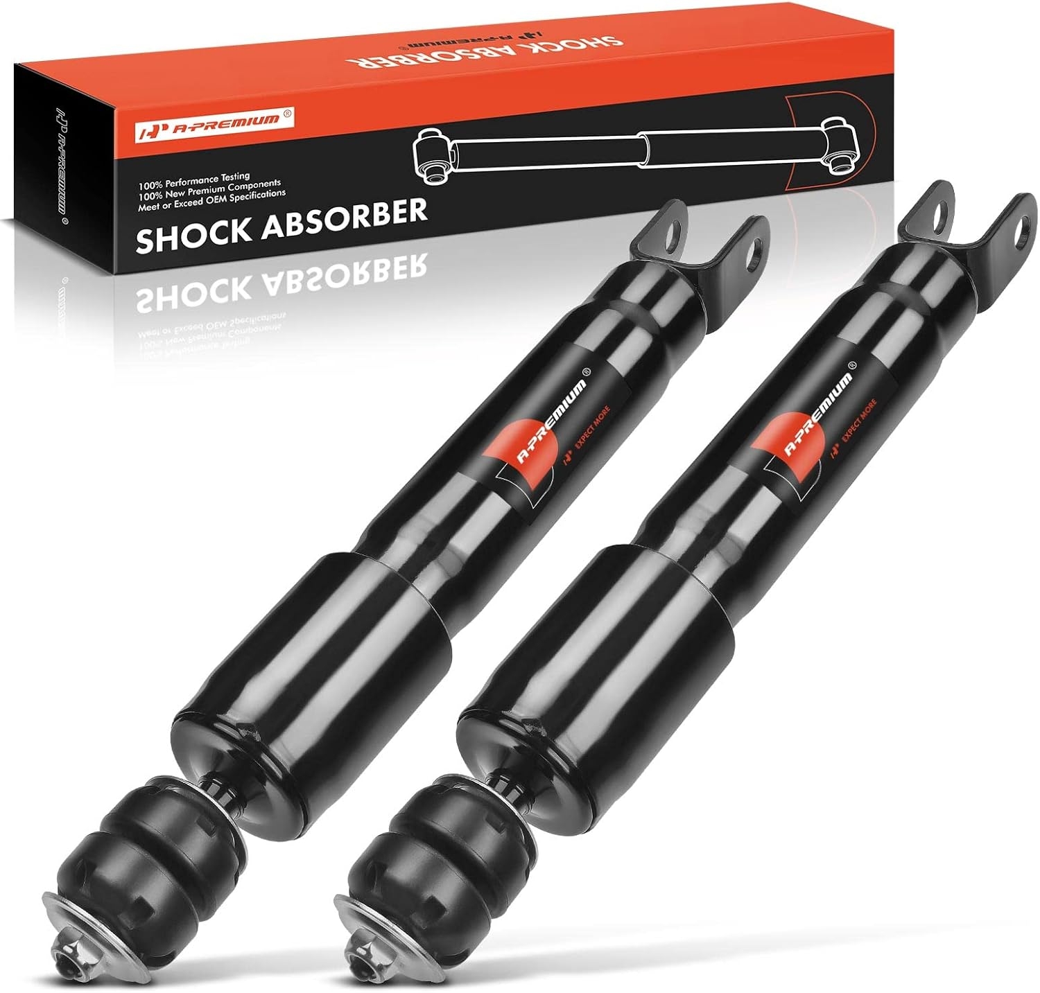 A-Premium Front Shock Absorber Compatible with Hummer H3 2006-2010, 2-PC Set