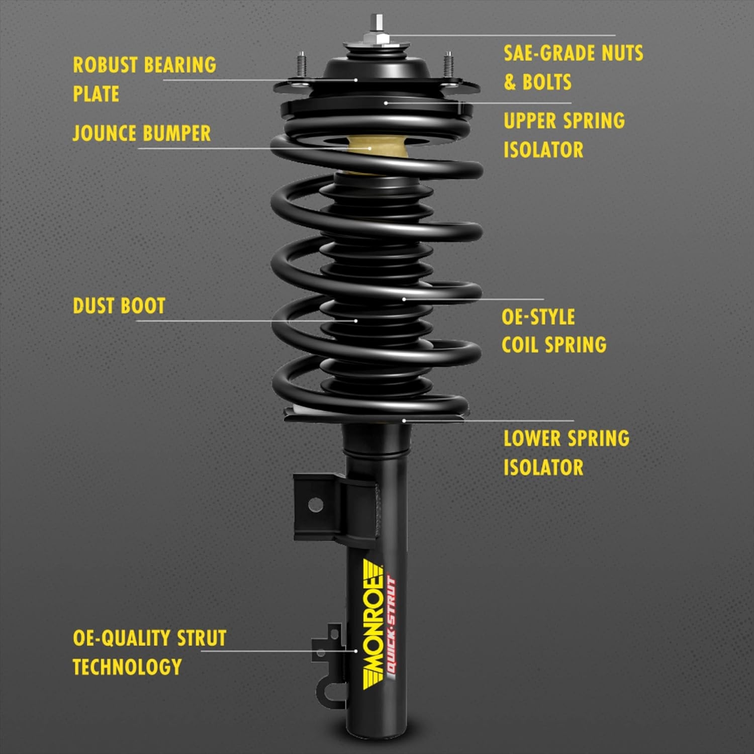 Monroe Quick-Strut 173013 Suspension Strut and Coil Spring Assembly for Toyota RAV4 - Image 7