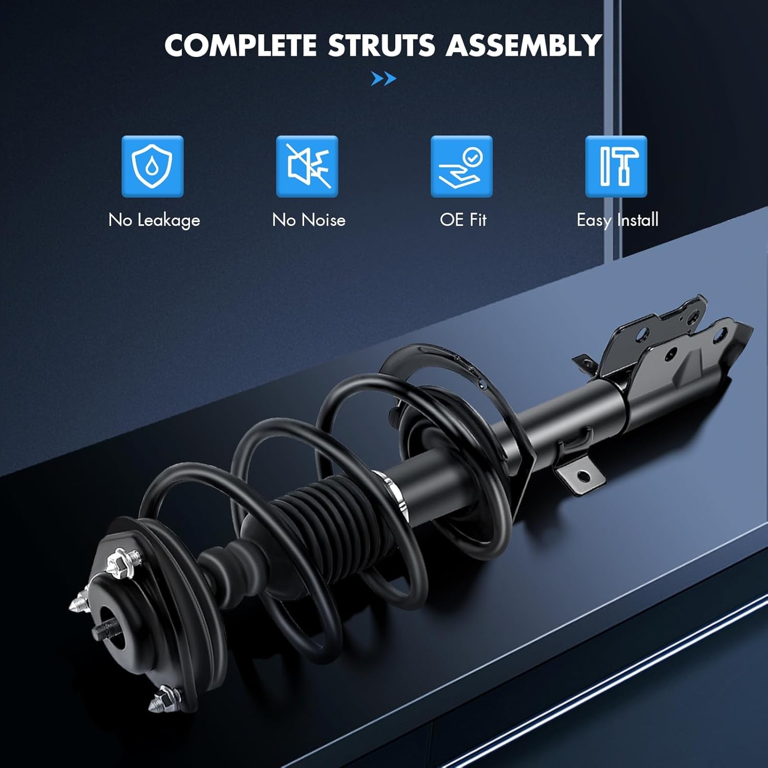 ASAPE 2PCS Front Complete Struts Assembly w/Coil Spring 4WD Fit for 2007-2017 for Jeep Compass 2007-2017 for Jeep Patriot 2007-2012 for Dodge Caliber Shock Absorber Assembly Replace OE 172367 172368 - Image 2