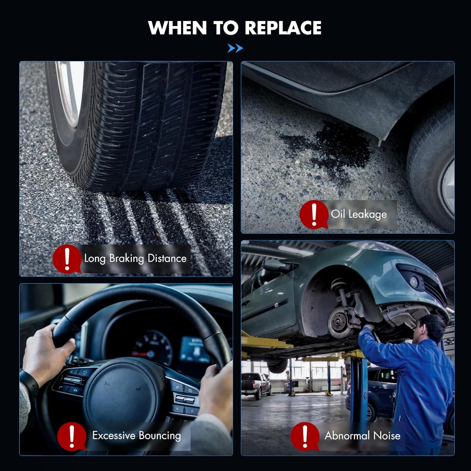 ASAPE 2PCS Front Complete Struts Assembly w/Coil Spring 4WD Fit for 2007-2017 for Jeep Compass 2007-2017 for Jeep Patriot 2007-2012 for Dodge Caliber Shock Absorber Assembly Replace OE 172367 172368 - Image 5