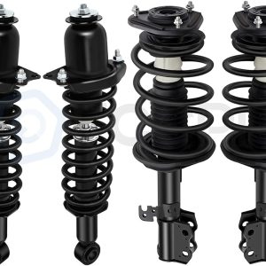 ECCPP Complete Strut Assembly Shock Absorber FWD for 2003 2004 2005 2006 2007 2008 for Toyota Corolla (Front and Rear Pair)