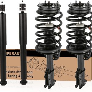 KUIPERAUTO 4PCS Rear and Front Struts Shocks Absorbers Compatible for 2005-2010 Ford Mustang Excludes Shelby Bullitt 349026 172138