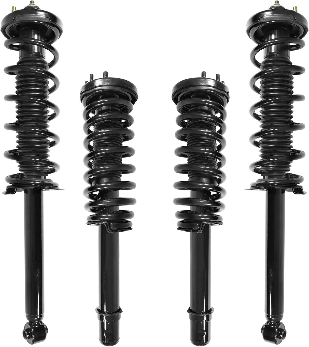 COMPLETESTRUTS - Front - Rear Complete Strut Assemblies with Coil Springs Replacement for 2003-2007 Honda Accord - Set of 4