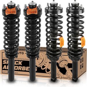 KUIPERAUTO 171583R 171583L 171325 Front+Rear Suspension Struts Shocks Complete Assembly Shock Absorbers w/Coil Spring Compatible for Honda CR-V 1997 1998 1999 2000 2001 Left Right (Set of 4)
