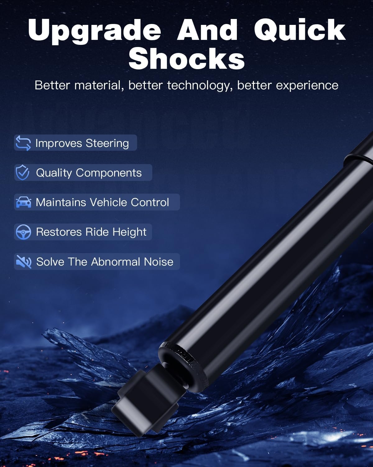 For Honda,ECCPP Rear Shocks Absorbers for Acura Fits 2001-2006 for Acura MDX,1999 1995 1996 97 98 99 00 01 02 2003 04 Honda Odyssey,2003-2008 Honda Pilot 344353 Auto Shocks Gas Struts Shocks (2 pcs) - Image 3