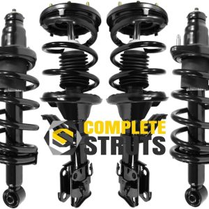 COMPLETESTRUTS – Front – Rear Complete Strut Assemblies with Coil Springs Replacement for 2002-2006 Honda CR-V – Set of 4