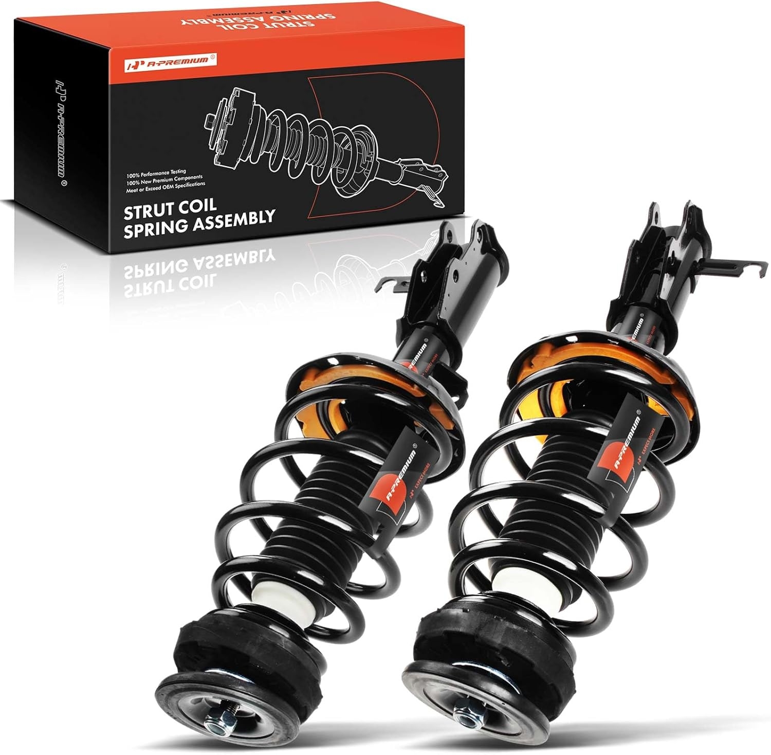 A-Premium Front Complete Strut - Coil Spring Assembly Shock Absorber Compatible with Chevrolet Impala 2014-2020 V6 3.6L, 2-PC Set
