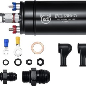 EVIL ENERGY External Inline Fuel Pump Electric 300LPH High Flow 12V Universal
