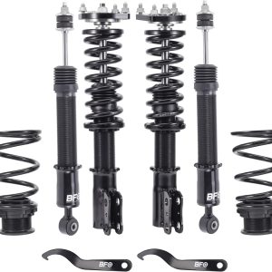 BFO Coilovers for Ford Mustang 1994-2004 Base/GT SN95, Height Adjustable Coilovers Suspension Kit, Preset Damping Shock Absorber Struts, Lowering Kit Black