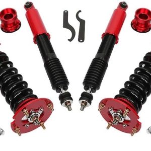 STRUTSTORE Coilovers Suspension Kit Fit for Ford for Mustang 2005-2014 Coilovers Struts, Height Adjustable Lowering Kit, Red