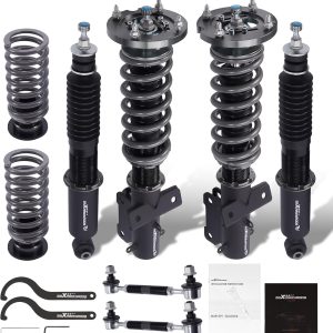 maXpeedingrods Coilover for Ford Mustang S-197 2005-2014, 24 Levels Damper Adjustable Coilovers Suspension Kit, Height Adjustable Shock Absorber Struts, T7 Upgrade Racing Lowering Kit