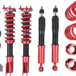 GELUOXI Height Adjustable Coilover Suspension Shock Absorber Lowering Kit Replacement for 1994-2004 Ford Mustang Coilovers Springs Struts
