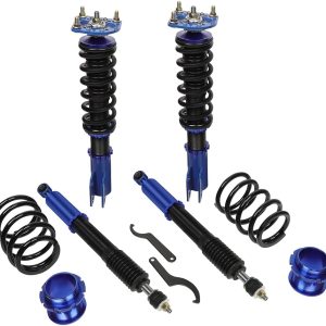 NEW 4PCS Full Coilovers Suspension Shocks Springs Struts kits – Fit for 1994-2004 for Ford Mustang 3.8L 2004 for Ford Mustang 3.9L 1996-2004 for Ford Mustang 4.6L coil spring struts Blue