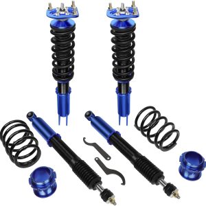 SCITOO Coilover Suspensions Shock Struts Kits Assembly Shocks Struts fit for 1994-2004 for Ford for Mustang – Blue