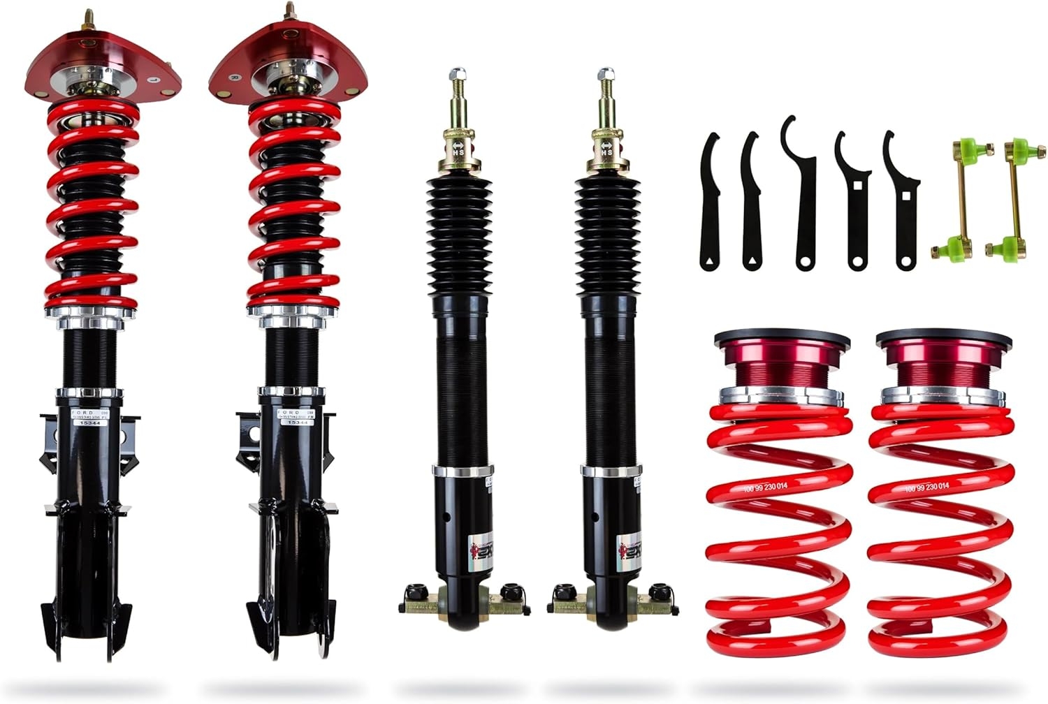 Pedders - Extreme Xa Coilover Kit 2015+ Ford Mustang S550 Includes Plates (PED-162099)