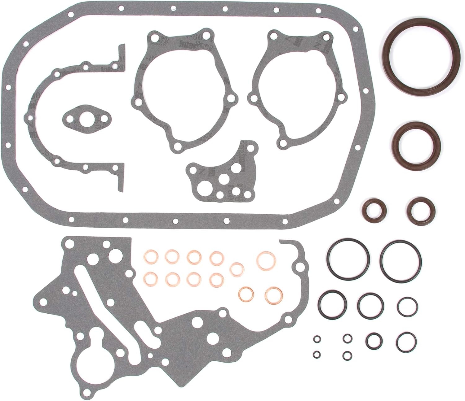 Evergreen CS5005 Lower Gasket Set Compatible With 87-92 Mitsubishi Eclipse Dodge Eagle TURBO 4G63