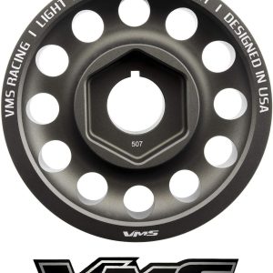 VMS RACING 05-06 Light Weight Billet Aluminum Crankshaft CRANK PULLEY Compatible with Acura RSX Type S DOHC K20Z1 2005-2006 4G63 Engines ONLY OEM SIZE (uses same belts)