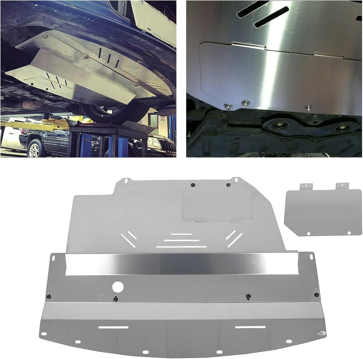 ECOTRIC Engine Splash Shield Aluminum Compatible with 2003-2009 Nissan 350Z 2003-2008 Infiniti G35 RWD Sedan G35 Sedan 2WD G35 Sedan 2WD G35 Coupe Skid Plate Under Tray Engine Cover Easy Oil Change