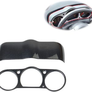 Carbon Fiber Style Center Control Dashboard Instrument Board Frame Cover Trim Accessories for Nissan 350Z