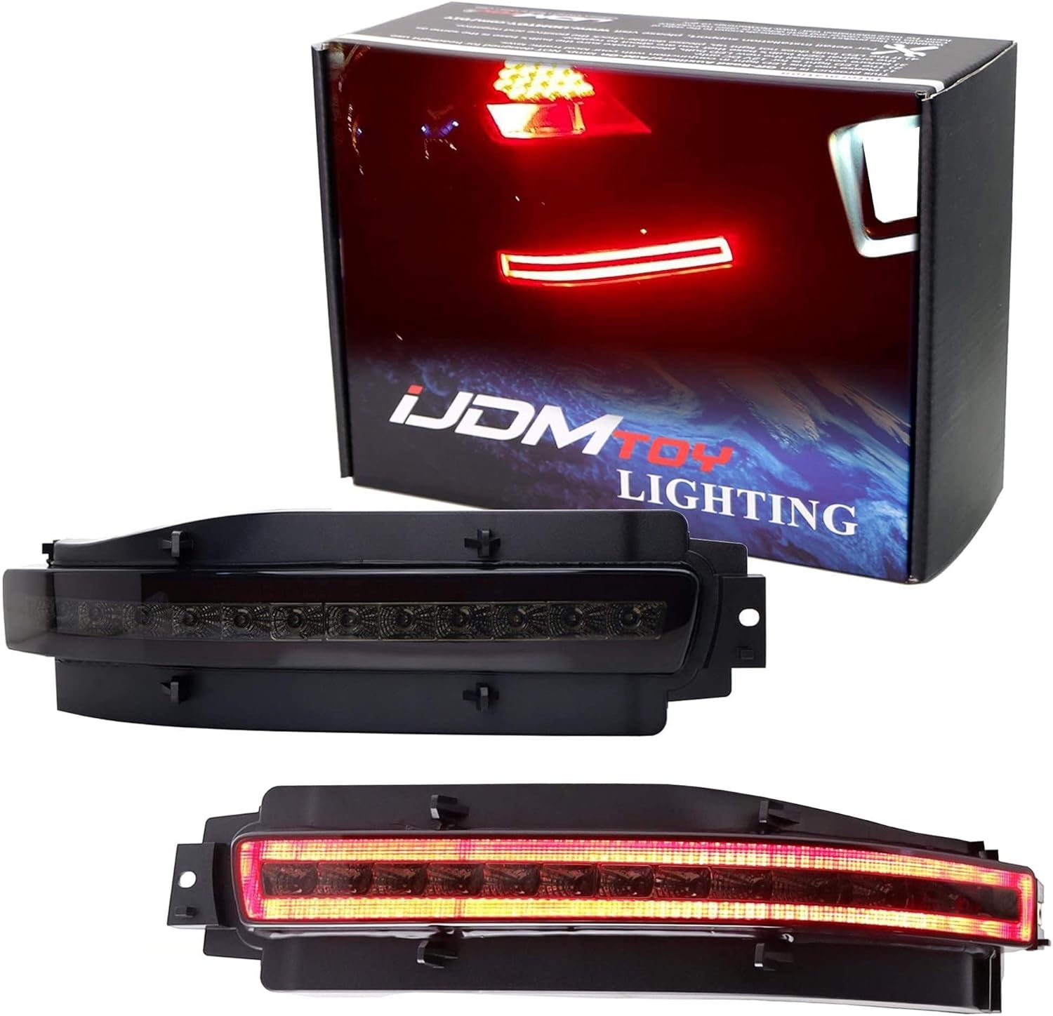 iJDMTOY Smoked Lens All-In-One LED Tail Light Assembly Compatible With 2003-2009 Nissan 350z, Functions as LED Turn Signal Lamps, Backup Reverse Light & Brake Light - Image 4