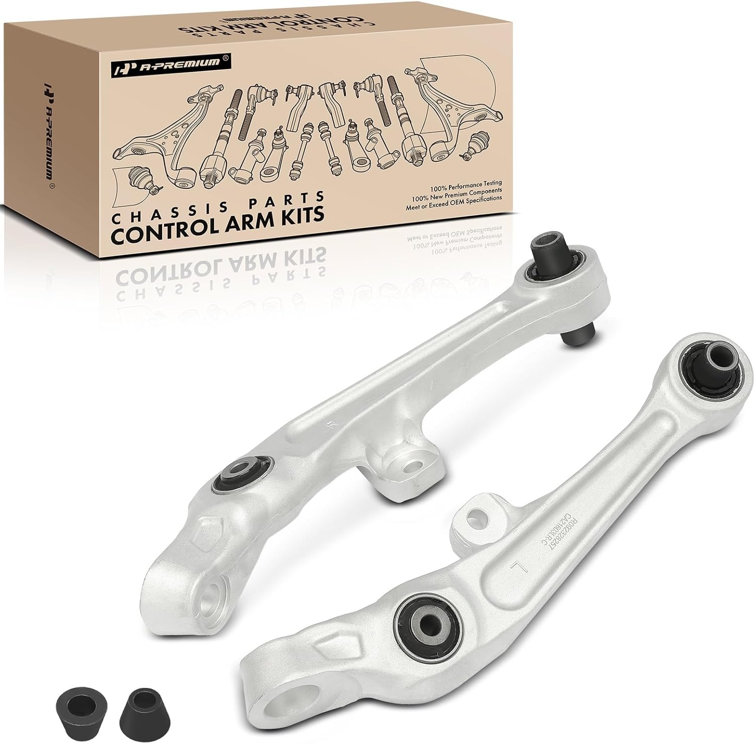 A-Premium 2 x Front Lower Forward Control Arm with Bushing, Compatible with Nissan 350Z 2005-2009, Infiniti G35 2005-2007