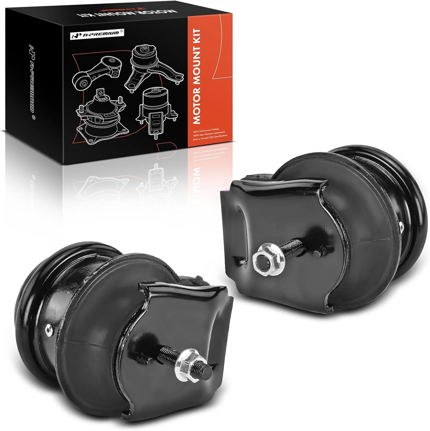 A-Premium 2PCS Front Left and Right Engine Motor Mount Kit Compatible with Infiniti G35 2003-2007, FX35 2003-2008 & Nissan 350Z 2003-2009, 3.5L, Replace 11220CD002, 11220AM600