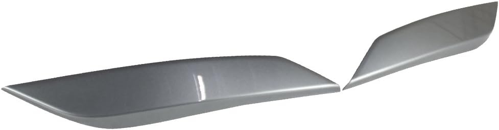 Pre-Painted Eyelid Compatible With 2003-2009 Nissan 350Z, Painted WV2 Diamond Graphite Metallic ABS Headlight Eyelids Eyebrows Cover Other Color Available By IKON MOTORSPORTS, 2004 2005 2006 2007