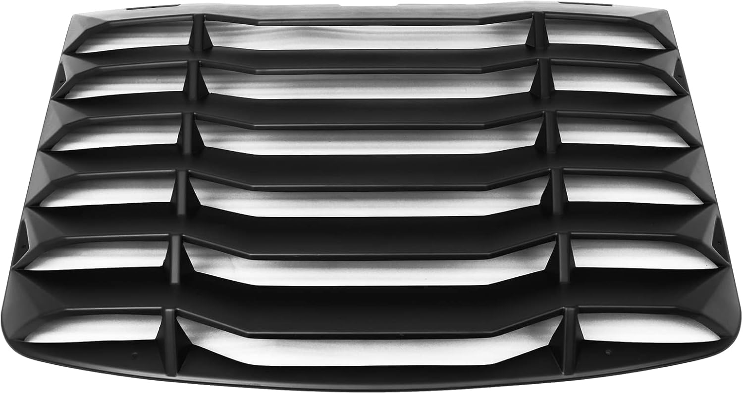 FREEMOTOR802 Rear Window Louver Compatible with 2003-2008 Nissan 350Z Coupe, Carbon Fiber Look ABS Plastic Rear Windshield Sun Shade Cover - Image 3