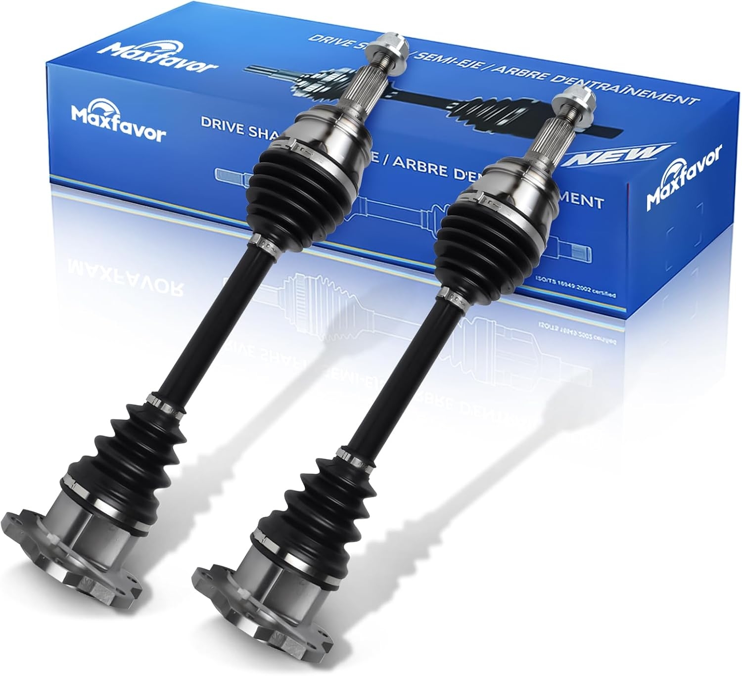 Maxfavor CV Axle Rear Left Right RWD Compatible with Nissan 350Z 2003-2009 3.5L, for INFINITI G35 2003 2004 2005 2006 2007 3.5L Base, A Pair Left Right Passenger Side CV Joints Shaft Assembly