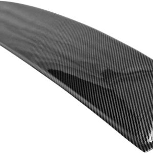 IKON MOTORSPORTS, Roof Spoiler Compatible with 2003-2008 Nissan 350Z Coupe, CFL Carbon Fiber Print PP Polypropylene Rear Window Visor Roof Lip Spoiler Wing, 2004 2005 2006 2007