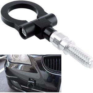 Heart Horse Universal Car Front Bumper Screw-on Tow Hook Aluminum 16mm Tow Hook Front Rear Racing Style for European Cars