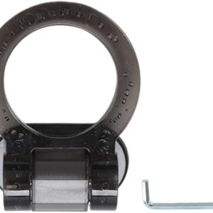 Acrylic Decorative Tow Hook for Cars, Universal Stick-On Decoration, Sport Style Front/Rear Bumper Accessory (Circle,Black)