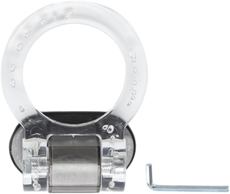 Acrylic Decorative Tow Hook for Cars, Universal Stick-On Decoration, Sport Style Front/Rear Bumper Accessory (Circle,Black) - Image 2